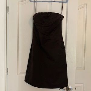 Strapless knee length dress